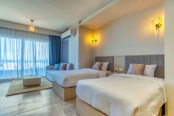 Studio with two beds 